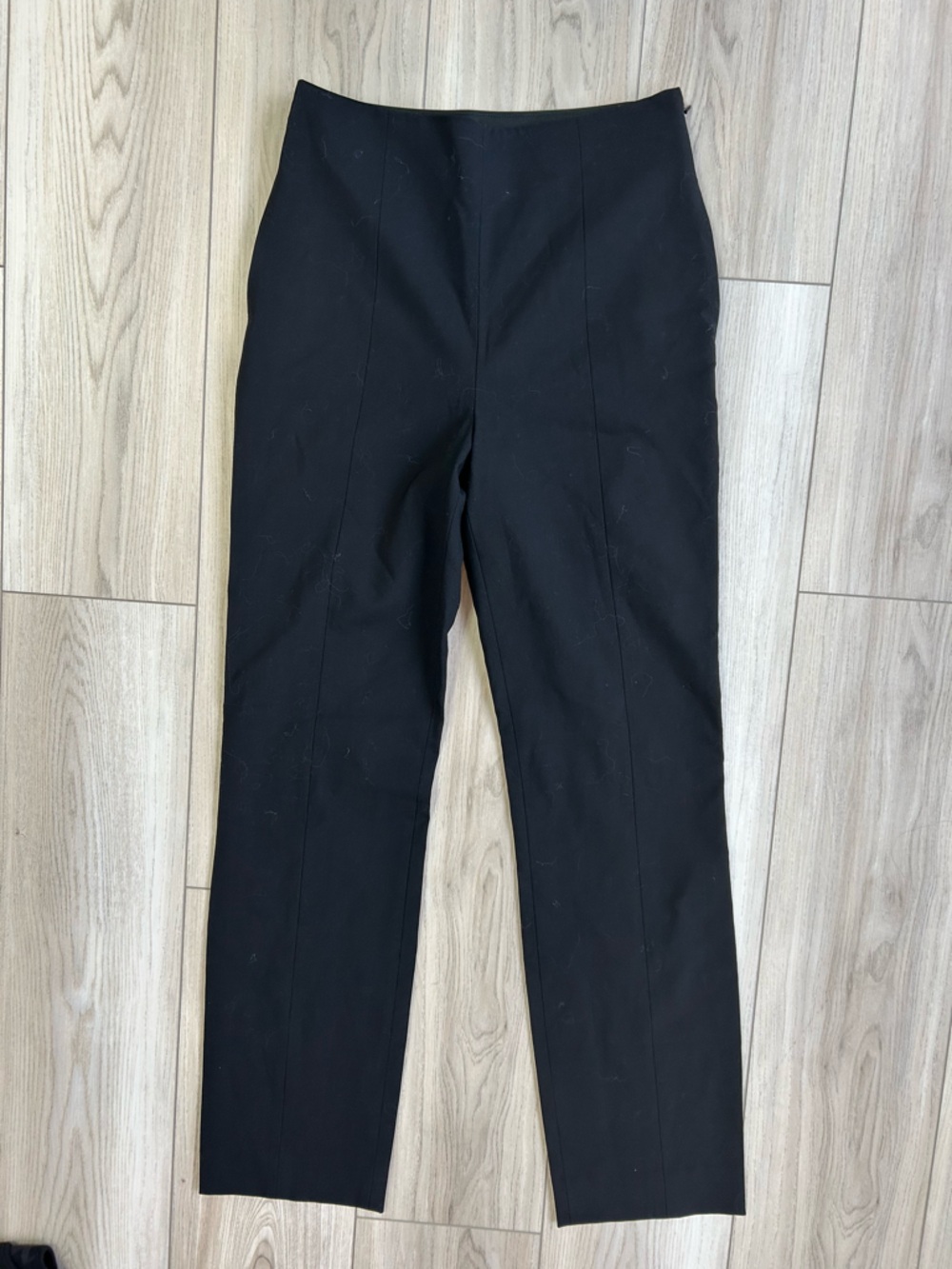 Tory Burch Womens Mid Rise Skinny Leg Dress Pant Trousers Black Wool Size 0
